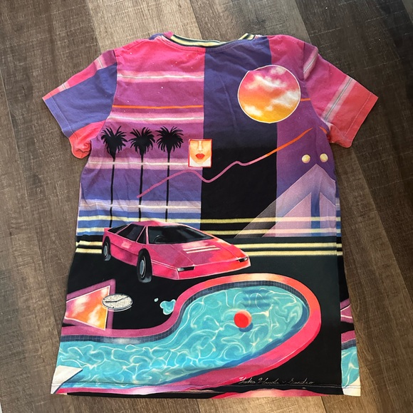 Sandro Printed Pink  T-shirt. - Picture 5 of 10